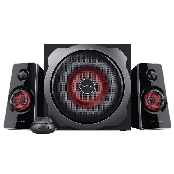 Casse PC 2.1 Trust GXT 38 Tytan Subwoofer Legno 60W Telecomando - immagine 8