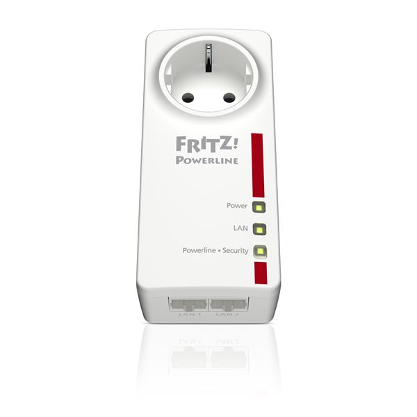 Adattatore Ethernet AVM FRITZ!POWERLINE 1220E International 2 Porte Gigabit - immagine 2
