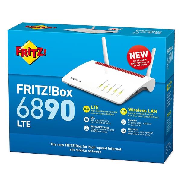Router AVM FRITZ!Box 6890 LTE International 4G/LTE con VoIP - immagine 2