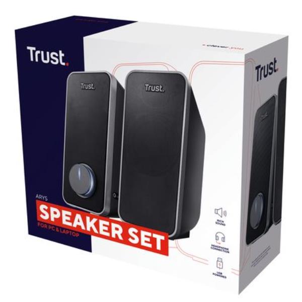 Casse PC Trust ARYS 2.0 14W RMS con Presa Cuffie - immagine 5