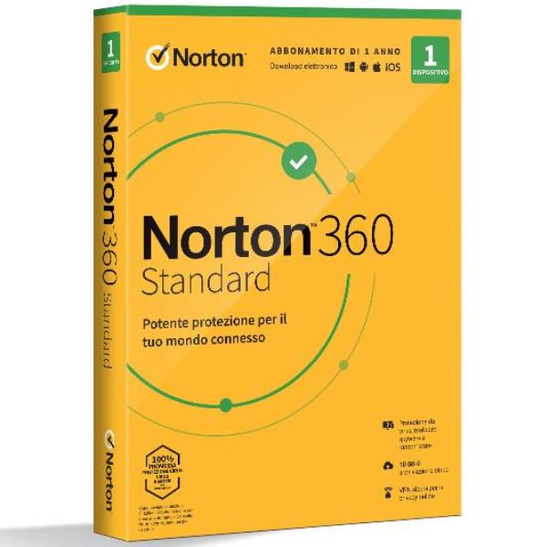 Antivirus Norton 360 Standard 1 Dispositivo 10GB Licenza Annuale - immagine 2