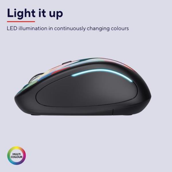 Mouse Wireless Trust YVI FX Multicolore - immagine 4
