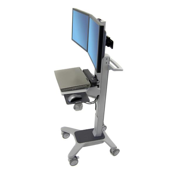 Carrello Doppio Monitor Ergotron Neo-Flex Grigio per Schermi fino a 22" - immagine 3