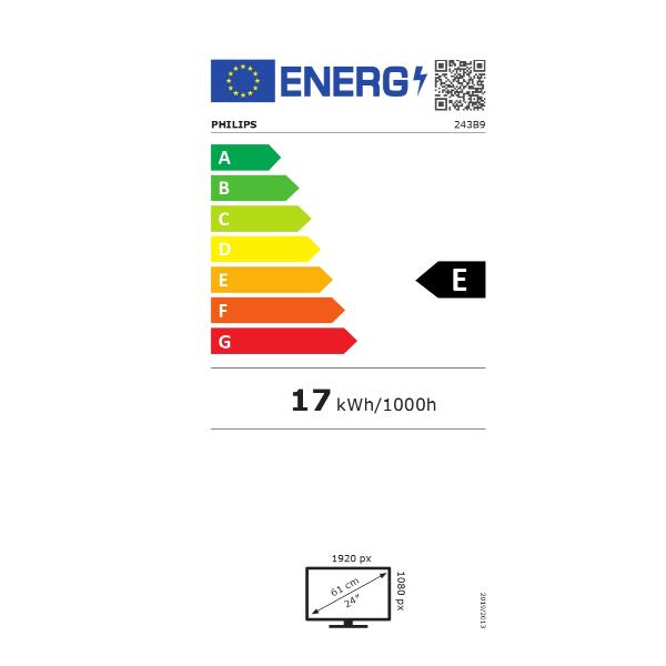 Monitor Philips 243B9 23.8" IPS Full HD Pivot - immagine 5