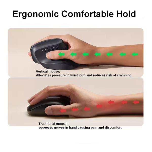 Mouse Wireless Equip Ergonomico Ricaricabile Bluetooth e 2.4GHz - immagine 3