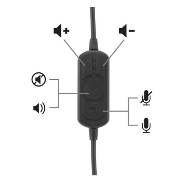 Cuffia Stereo USB EQUIP con Microfono e Controllo Volume - immagine 7