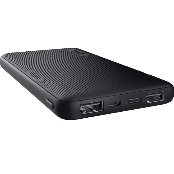 Power Bank Trust Primo 10000 mAh Ultrasottile Riciclato Nero - immagine 2