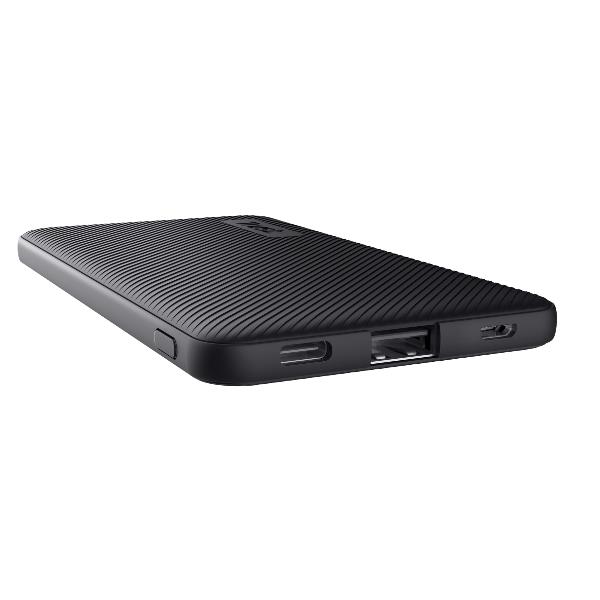 Power Bank Trust Primo 5000mAh Ultrasottile Riciclato Nero - immagine 2