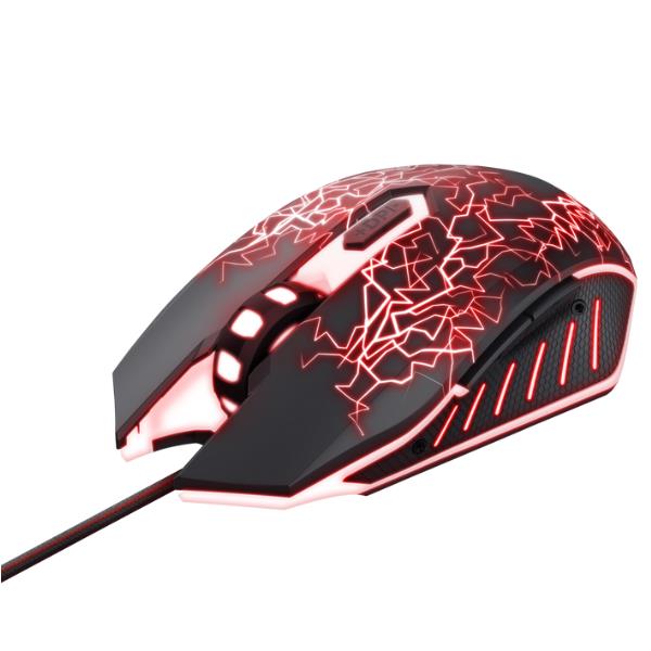 Mouse Gaming Trust Basic Nero con Tappetino Mouse USB - immagine 3
