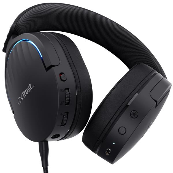 Cuffie Gaming Trust GXT 491 Fayzo Wireless 2.4GHz Bluetooth Noise Cancelling Nero - immagine 9