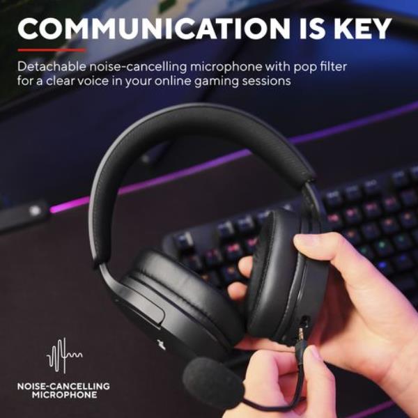 Cuffie Gaming Trust GXT 491 Fayzo Wireless 2.4GHz Bluetooth Noise Cancelling Nero - immagine 10