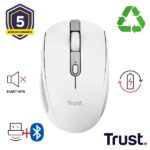 Mouse Wireless Trust Ozaa Ricaricabile Bluetooth 2.4GHz Silenzioso