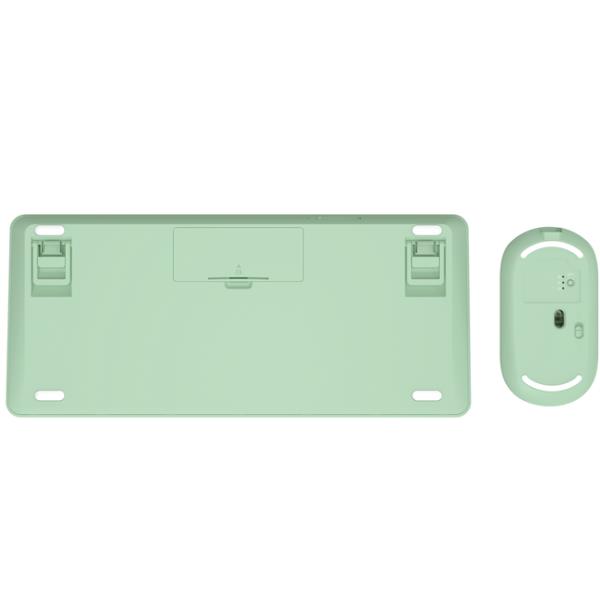 Kit Tastiera e Mouse Wireless Trust Lyra Verde Ricaricabile Bluetooth 2.4GHz Italiano - immagine 5