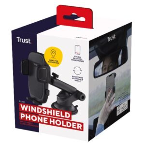 Supporto Auto Trust Runo per Parabrezza Nero