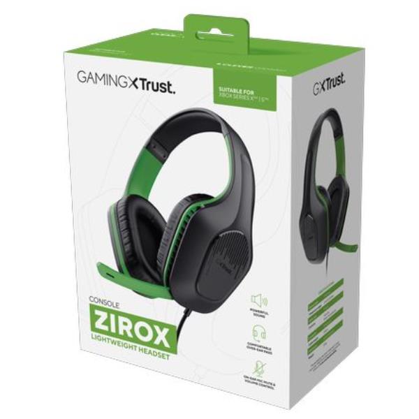 Cuffie Gaming Trust GXT 415X Zirox Over-Ear per Xbox Nero/Verde - immagine 7