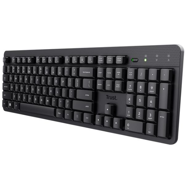 Tastiera Wireless Trust ODY II Silenziosa Layout IT Nero - immagine 2
