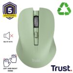 Mouse Wireless Trust Mydo Verde Silenzioso Plastica Riciclata