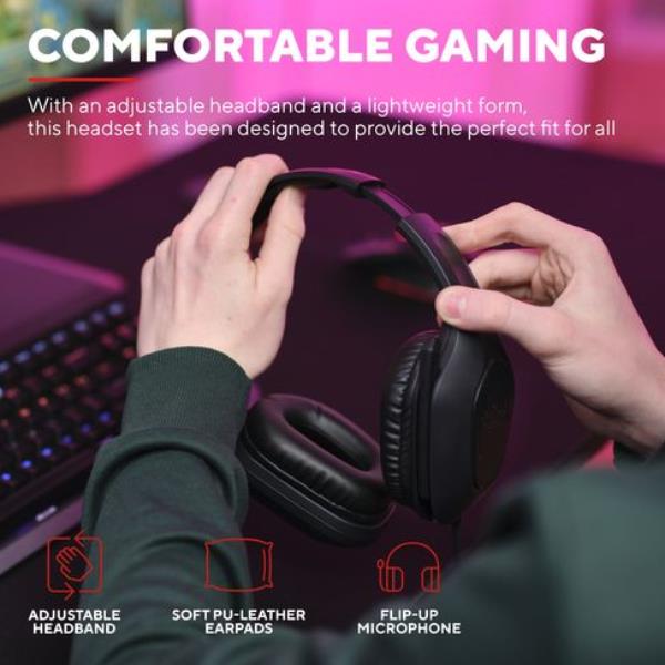 Cuffie Gaming Trust GXT 790 Set 3-in-1 con Mouse e Mousepad Nero - immagine 2