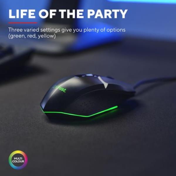 Cuffie Gaming Trust GXT 790 Set 3-in-1 con Mouse e Mousepad Nero - immagine 5