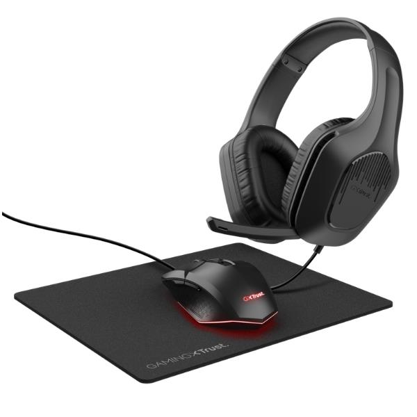Cuffie Gaming Trust GXT 790 Set 3-in-1 con Mouse e Mousepad Nero - immagine 6