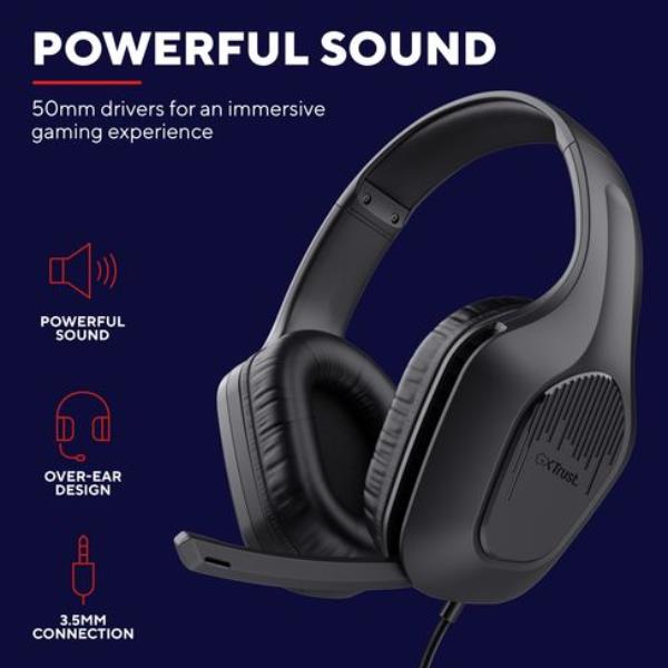 Cuffie Gaming Trust GXT 790 Set 3-in-1 con Mouse e Mousepad Nero - immagine 12