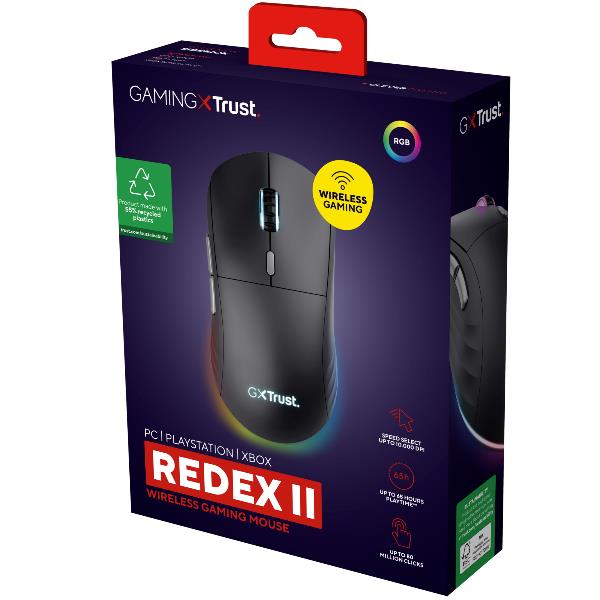 Mouse Gaming Trust GXT 926 Redex II Wireless Ricaricabile RGB 10000 DPI - SKU: 25126 - Immagine 2