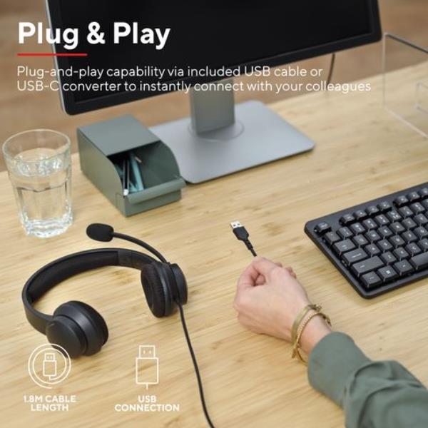 Cuffie USB Trust HS-260 con Microfono e Riduzione Rumore per PC - immagine 7