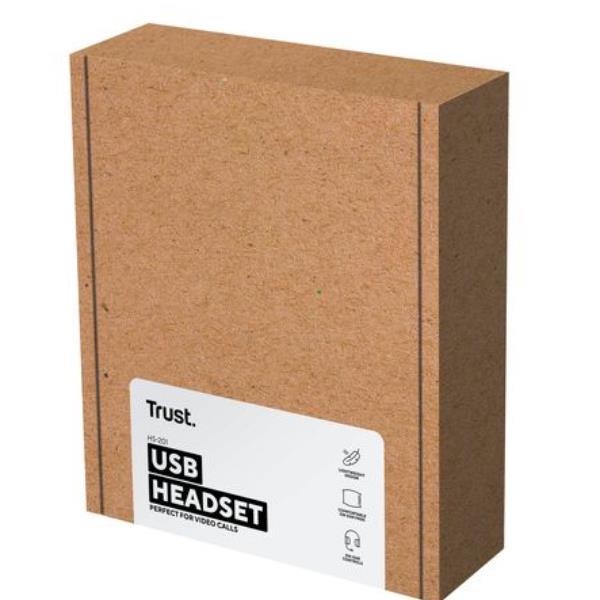 Cuffie USB Trust HS-201 con Microfono per PC/Laptop - Nero - immagine 6