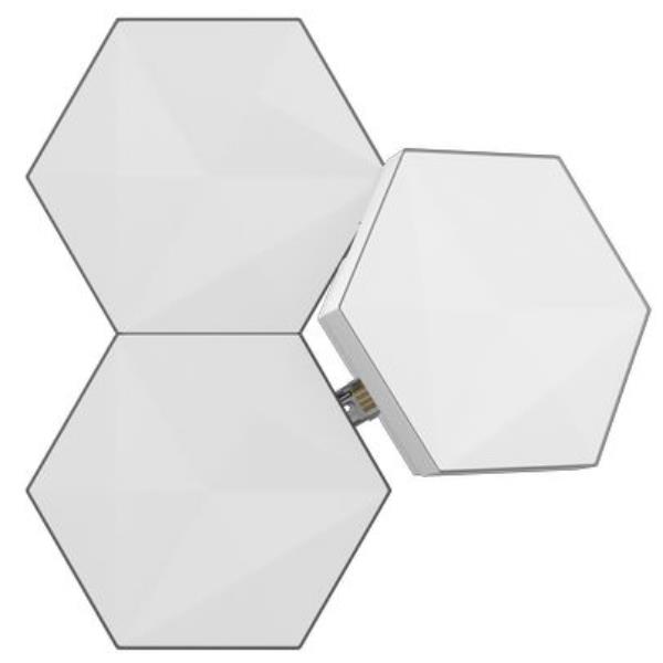 Pannelli LED Smart Trust GXT903 VYBZ 3 Esagonali RGB Multicolore - immagine 6