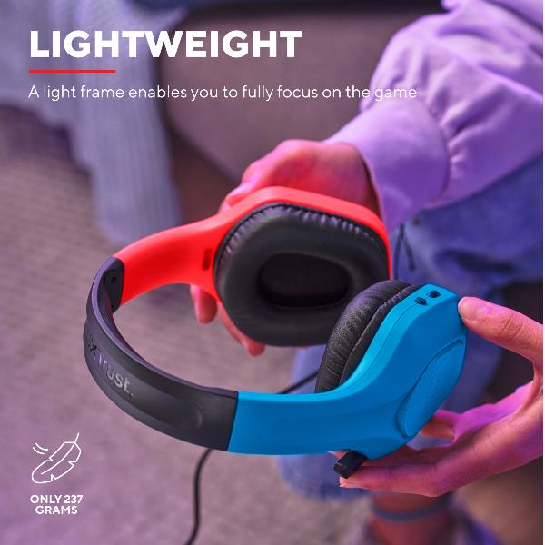 Cuffie Gaming Trust GXT 416S Zirox Leggere con Microfono - Multicolore - immagine 7