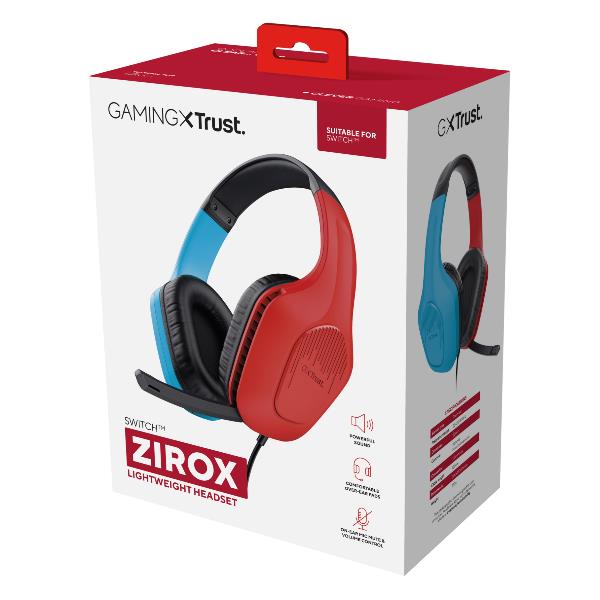 Cuffie Gaming Trust GXT 416S Zirox Leggere con Microfono - Multicolore - immagine 10