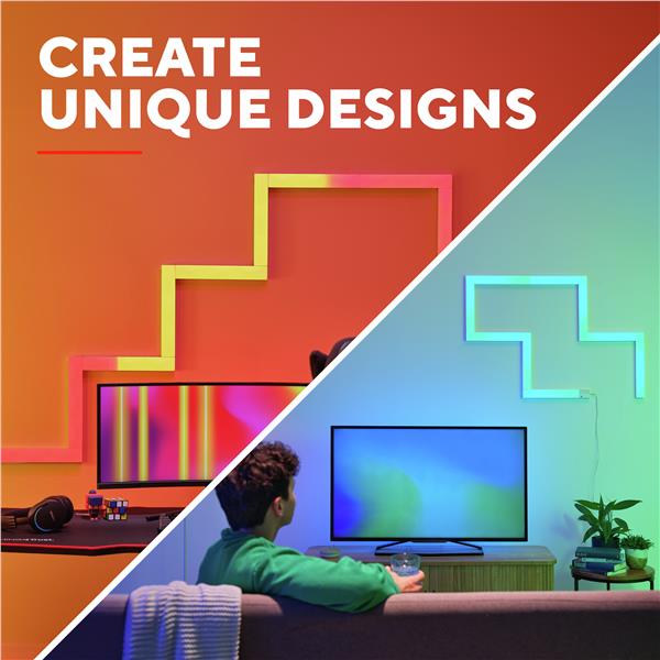 Barre LED Smart Trust VYBZ GXT 905 RGBIC Dimerizzabili 9 Pezzi - immagine 12