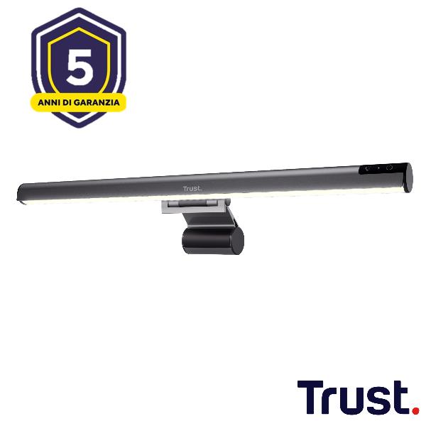 Lampada LED Trust Shyne per Monitor, Antiriflesso, 3 Luci Touch - immagine 3