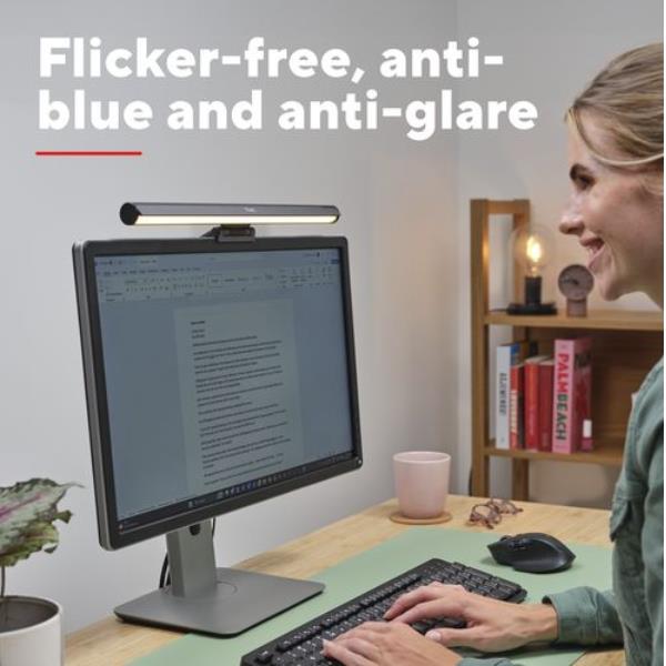 Lampada LED Trust Shyne per Monitor, Antiriflesso, 3 Luci Touch - immagine 7