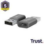 Adattatore USB-A a USB-C Trust Calyx 2 Pezzi Grigio