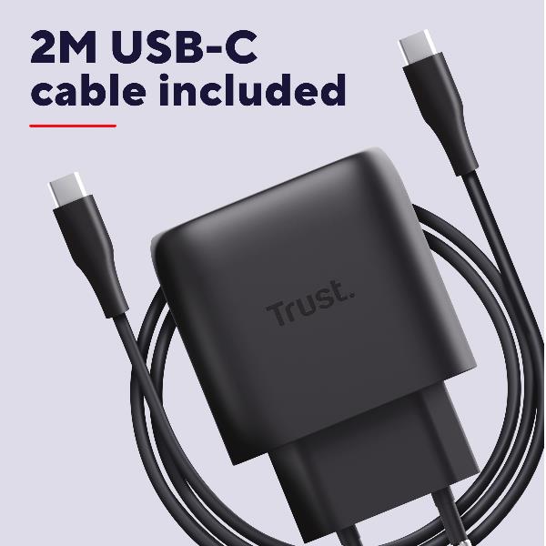 Caricabatterie USB-C Trust 45W per Samsung Nero Riciclato - immagine 5