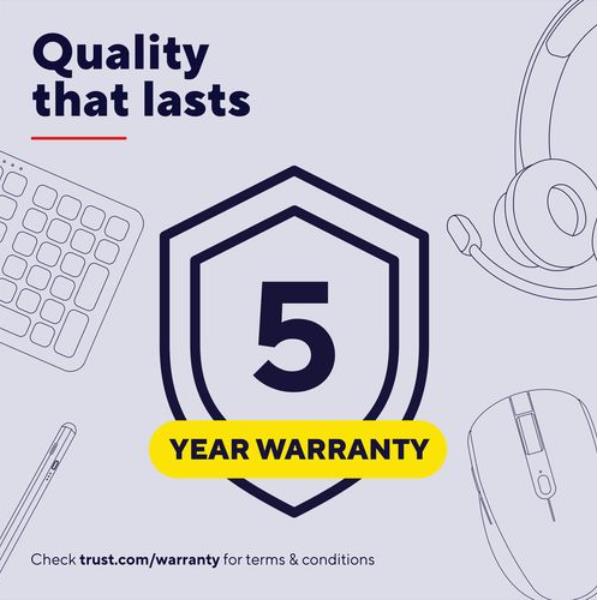 Mouse Wireless Trust Zylo Ricaricabile USB-C 2400DPI Tascabile Nero - immagine 2