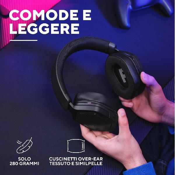 Cuffie Gaming Trust GXT 493PS Wireless BT 2.4GHz per PS5 Nero - SKU: 25746 - Immagine 4