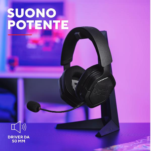 Cuffie Gaming Trust GXT 493PS Wireless BT 2.4GHz per PS5 Nero - SKU: 25746 - Immagine 9