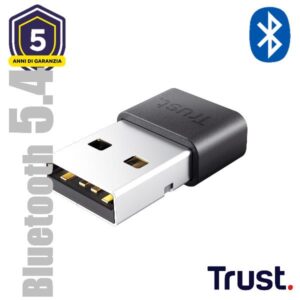 Adattatore Bluetooth Trust Myna 5.4 USB 2.0 Nero