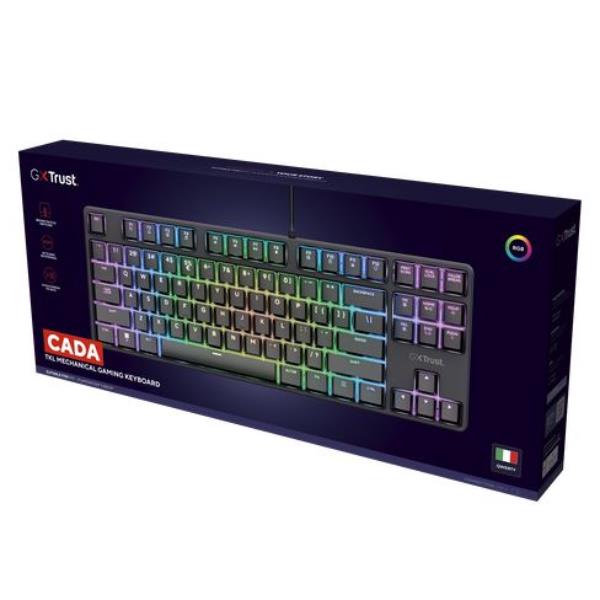 Tastiera Gaming Trust GXT 864 Cada TKL Meccanica Cablata RGB Italiano - immagine 7