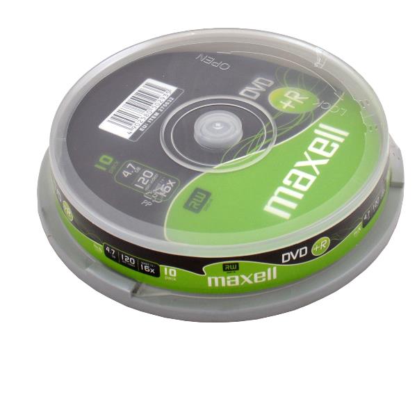 DVD+R Maxell 4.7GB 16X Spindle da 10 Pezzi - immagine 2