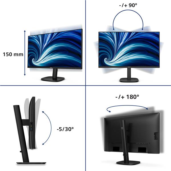 Monitor Philips 27B2N3500J 27 IPS 2K Regolabile - SKU: 27B2N3500J - Immagine 12