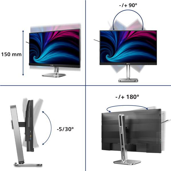 Monitor Philips 27B2U6903 27" 4K IPS USB-C - immagine 9