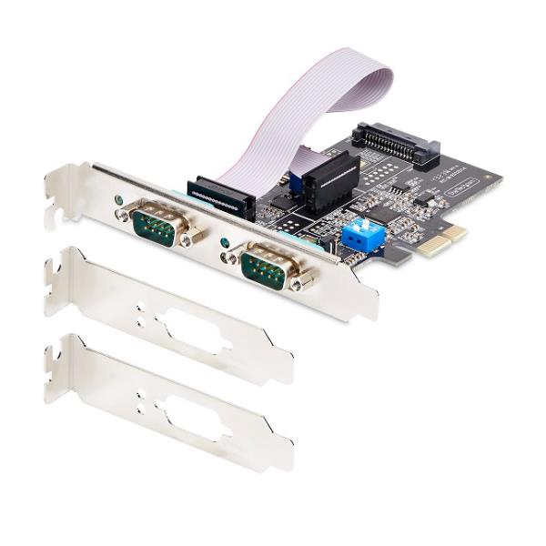 Scheda PCIe Seriale Startech 2 Porte RS232/RS422/RS485 DB9 - immagine 5