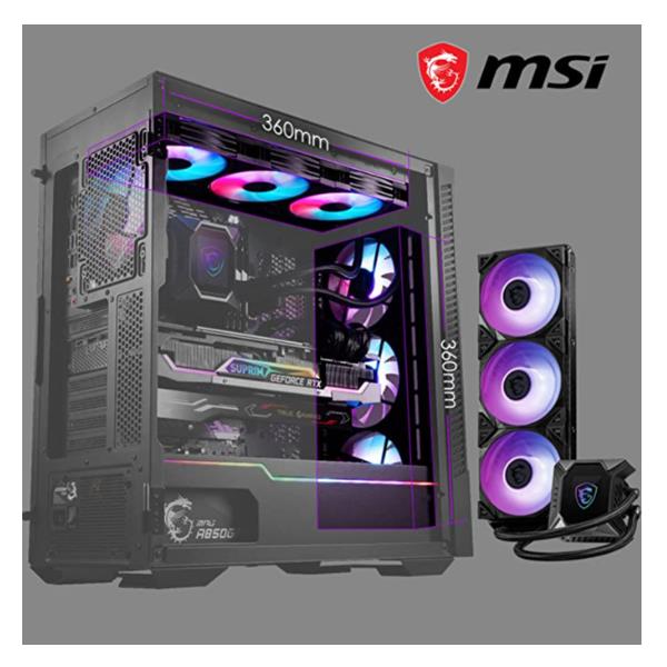Cabinet MSI MPG Velox 100R Midi-Tower Nero - immagine 2