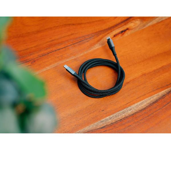 Cavo USB-C a Lightning Verbatim 1.2m Nylon Grigio 60W - immagine 2