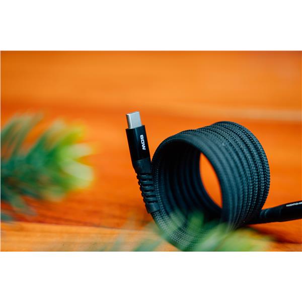 Cavo USB C Verbatim Magnetico 100W 1.2m Nylon Nero - immagine 6