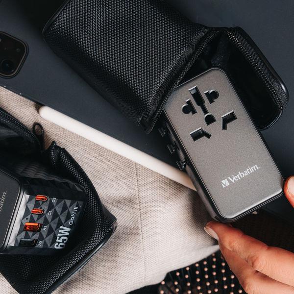 Caricatore USB-C Verbatim GAN PD 65W Universale per Tablet e Laptop - immagine 5