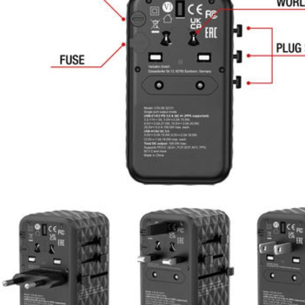 Caricatore GaN Verbatim PD 100W USB-C Universale per Tablet e Laptop - immagine 3